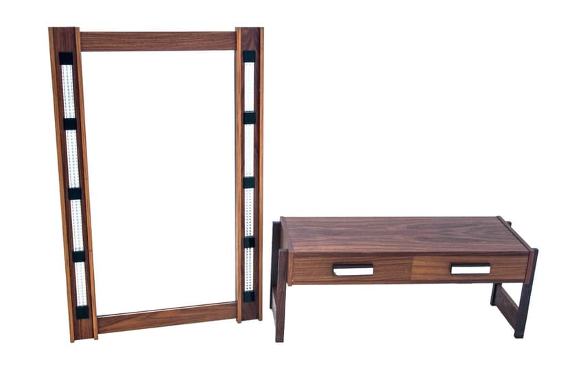 Rosewood Chest of Drawers with Mirror, Denmark, 1960s