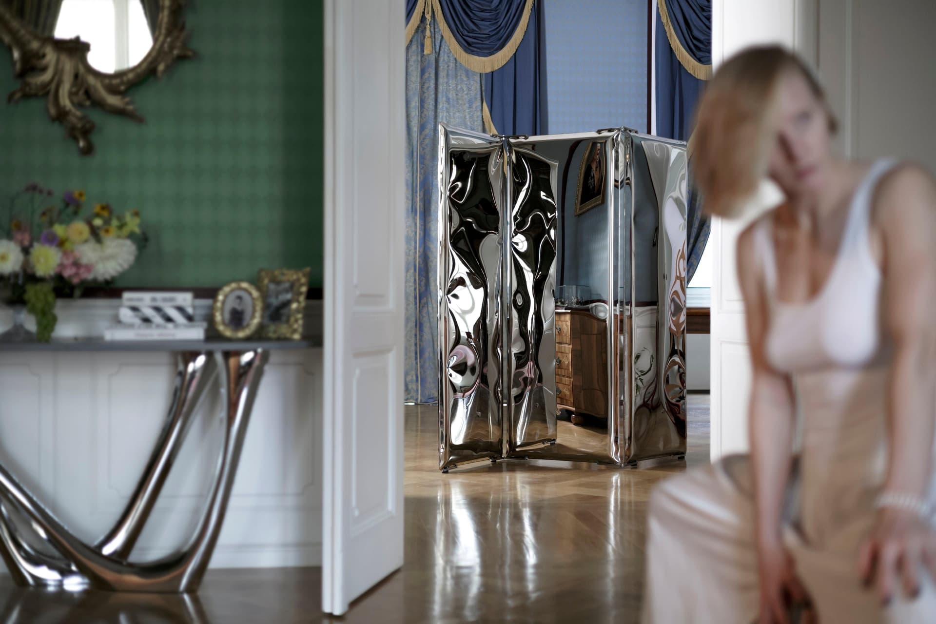 Parawan SONAR MIRROR srebrny, Zieta Studio - 120733