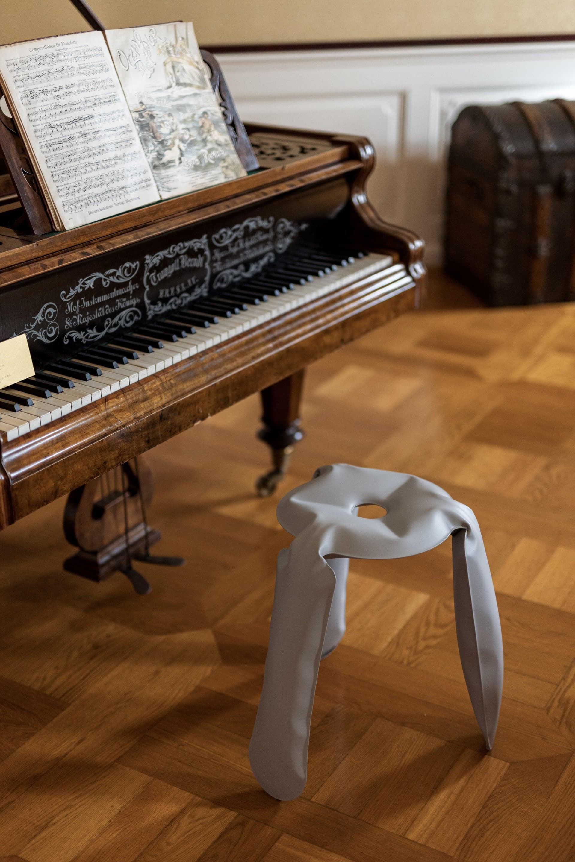 Stołek PLOPP beżowy 50 cm, Zieta Studio - 120599