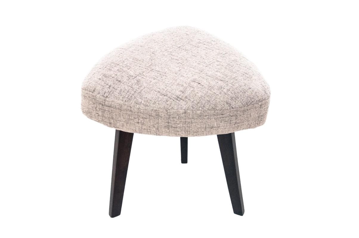 Light Beige Modernist Footstool, Denmark, 1960s
