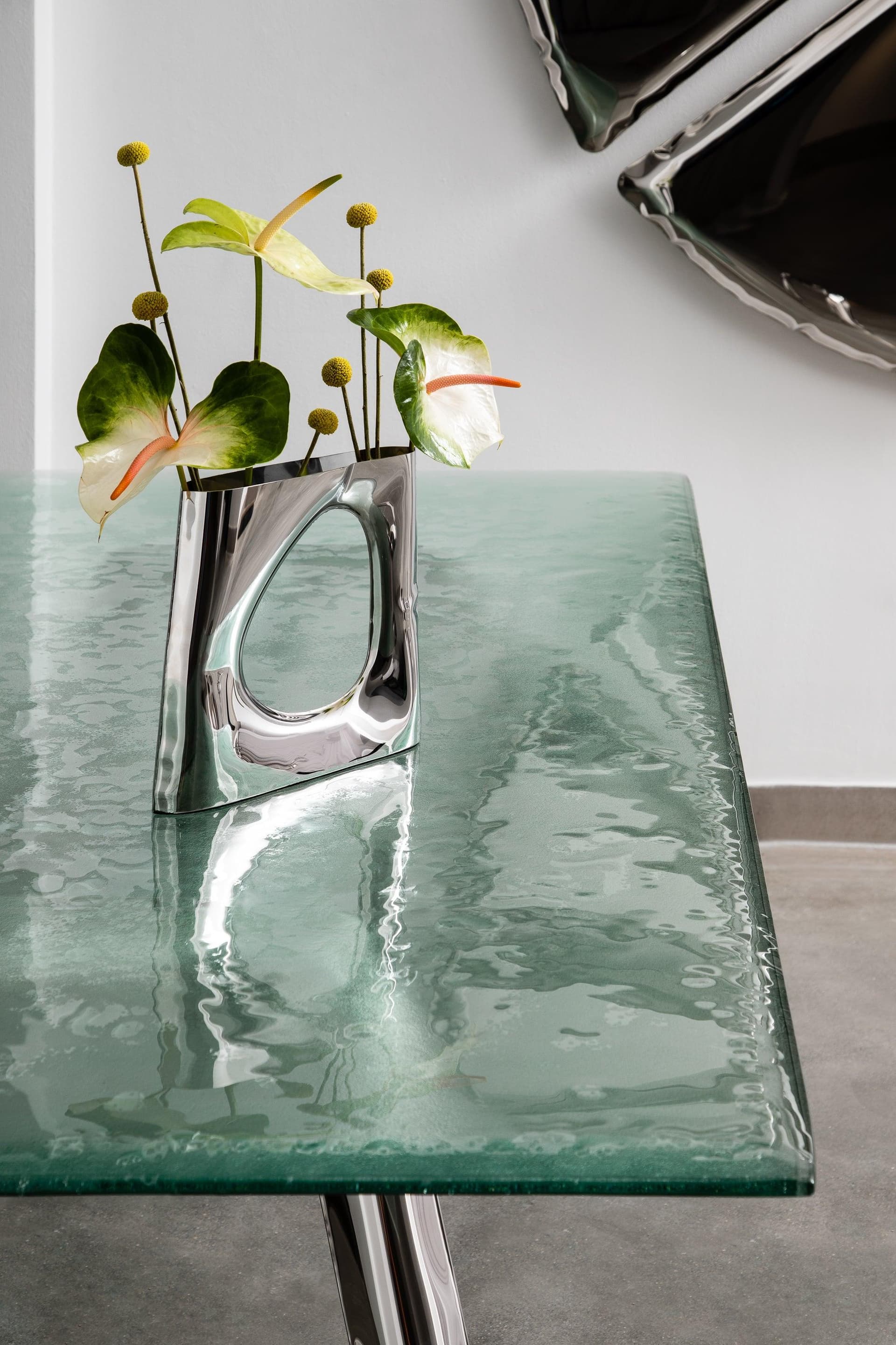 Wazon KARAVA srebrny, Zieta Studio - 120508