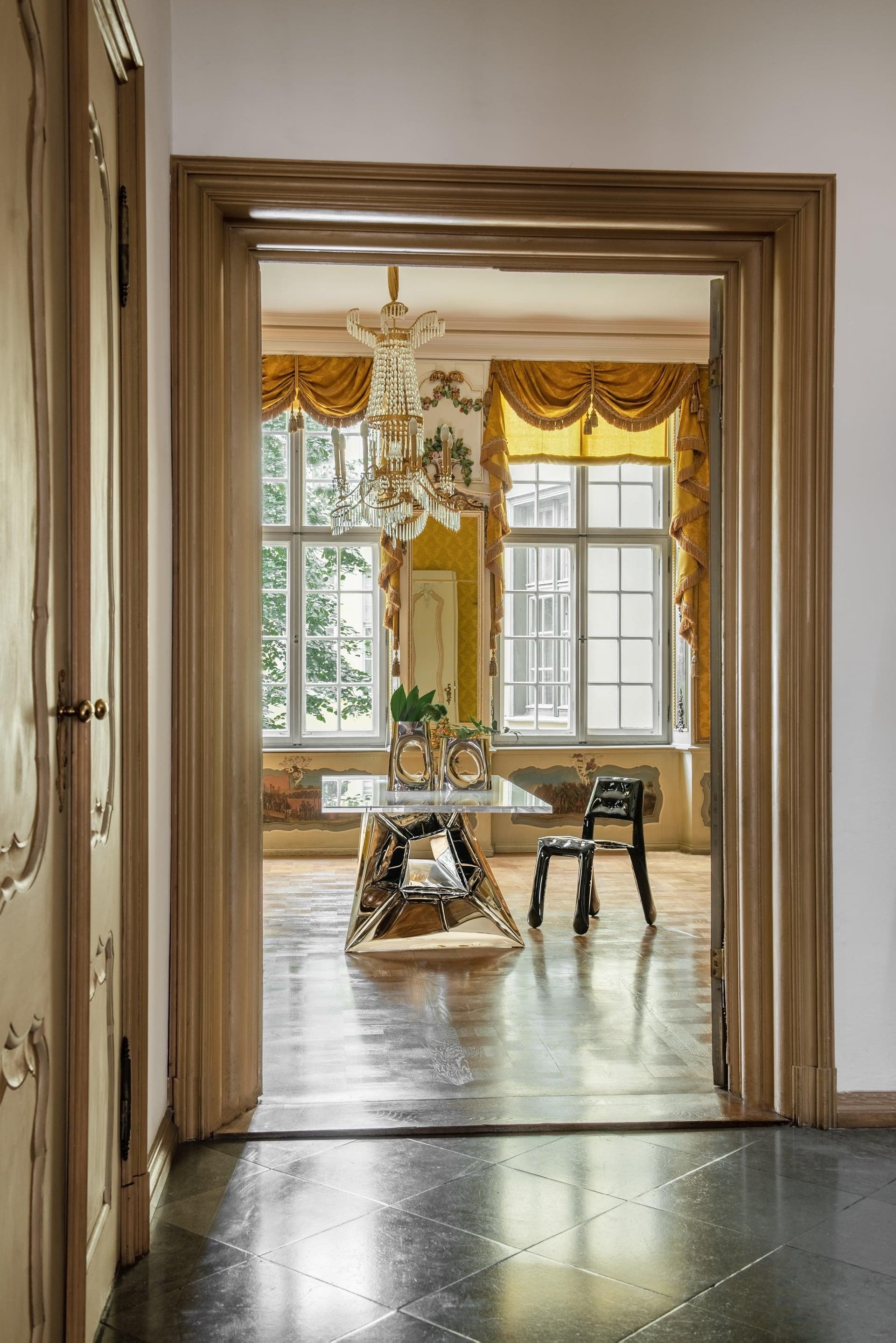 Wazon KARAVA srebrny, Zieta Studio - 120525