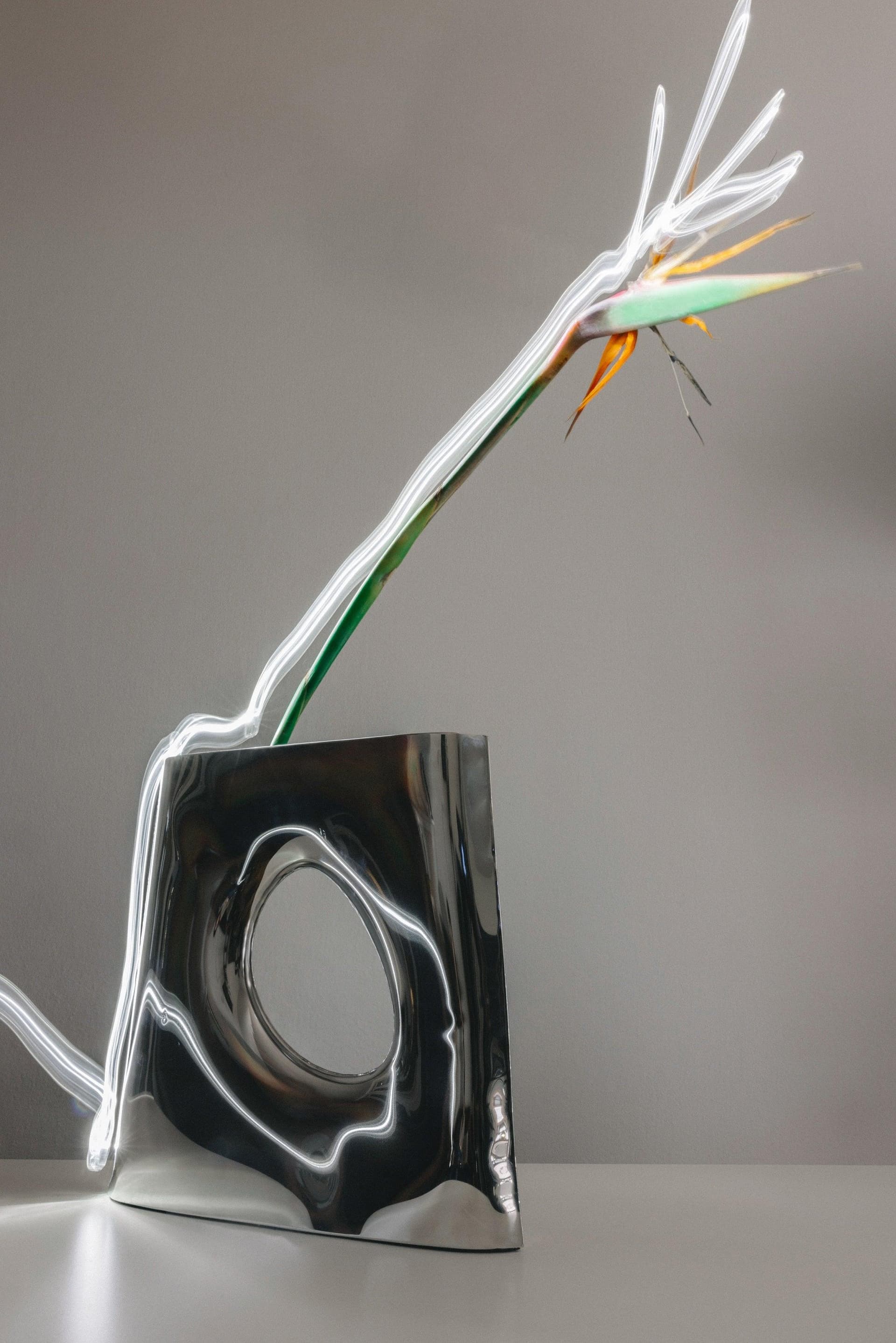 Wazon KARAVA srebrny, Zieta Studio - 120526