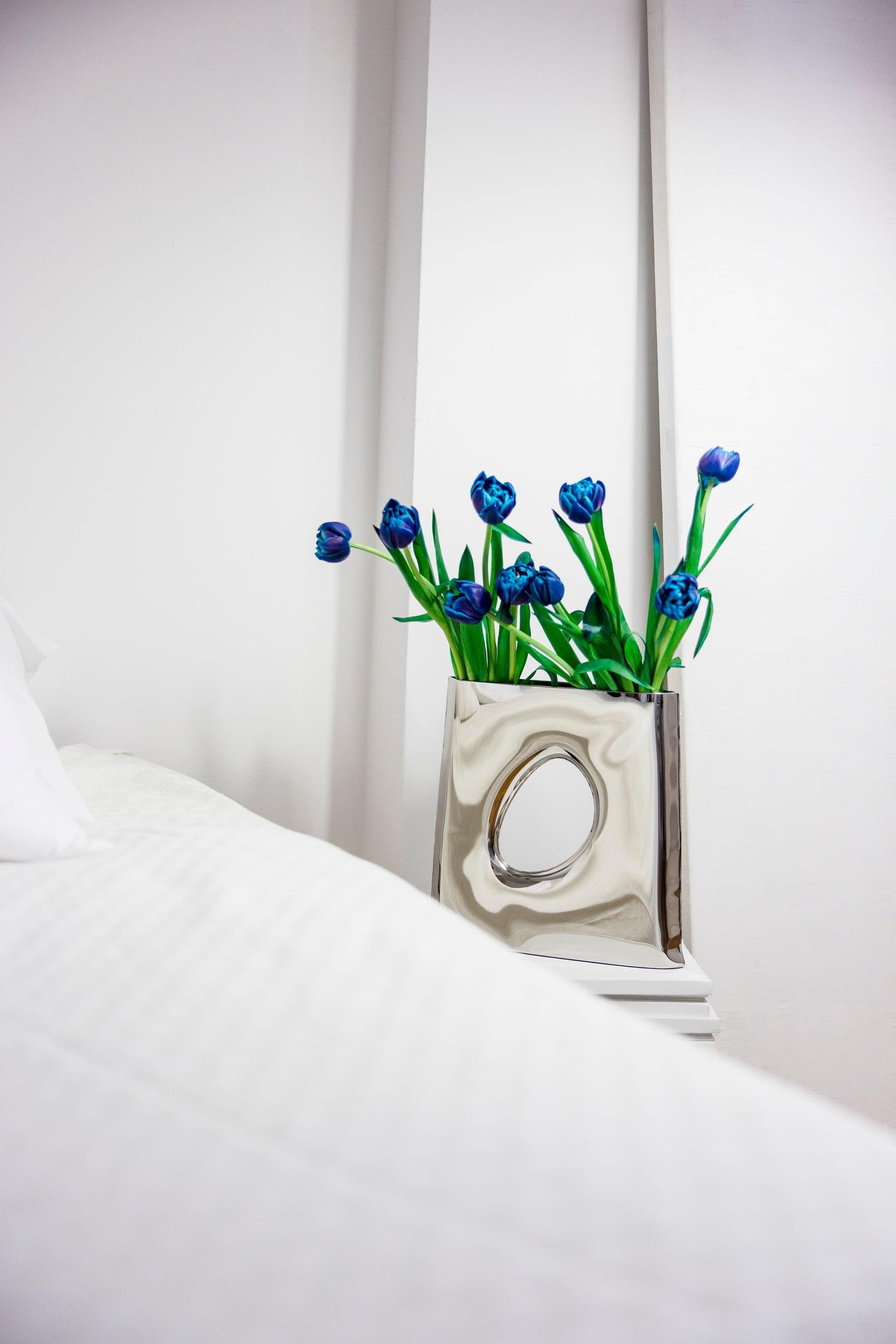 Wazon KARAVA srebrny, Zieta Studio - 120524