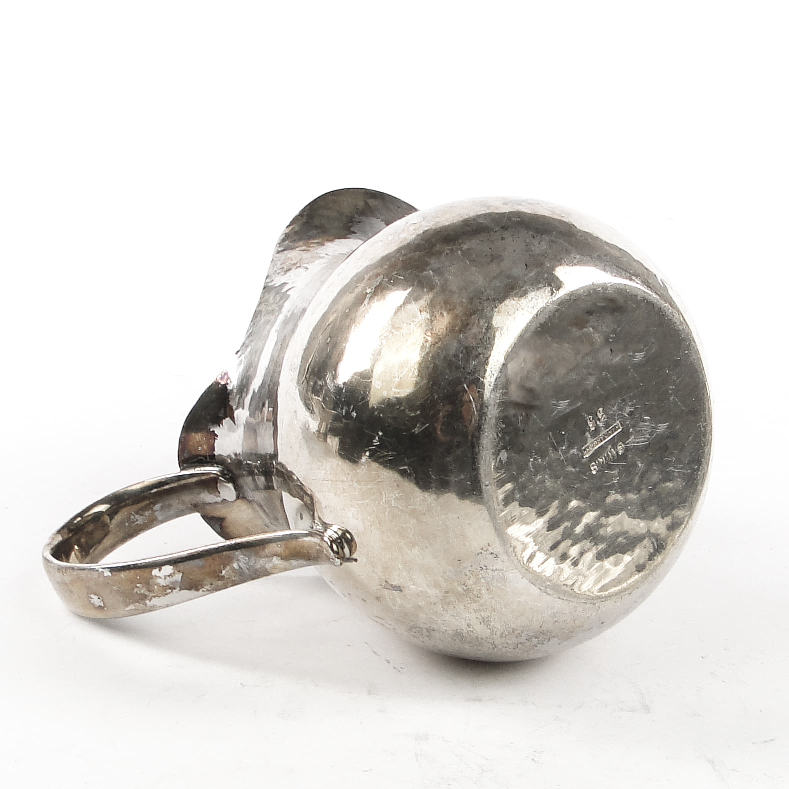 Mlecznik Art Deco, mosiądz srebrzony, Niemcy, lata 50. - 108655