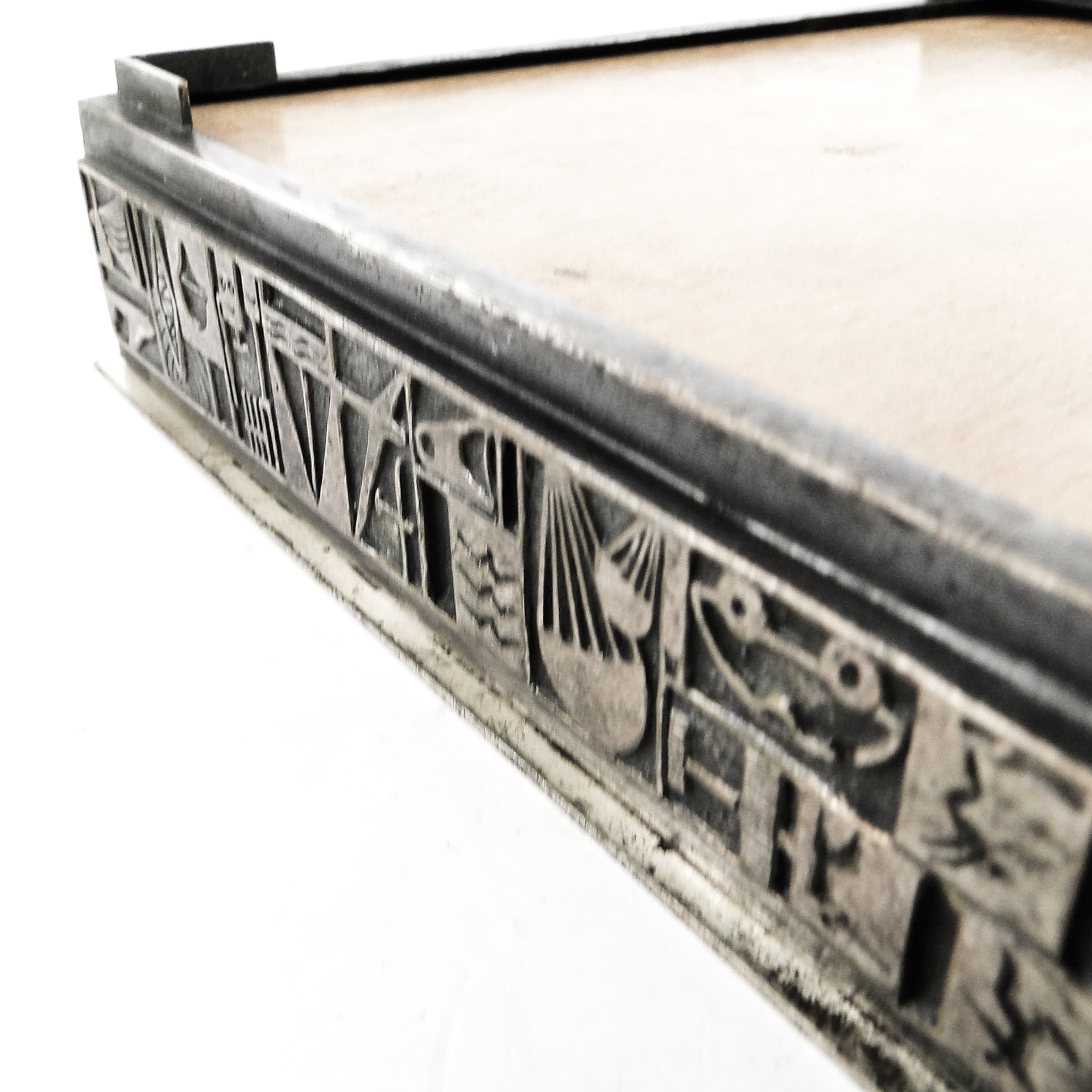 Postmodernist cigar and cigarette humidor, silver-plated brass, USSR, 1960s. - 108813