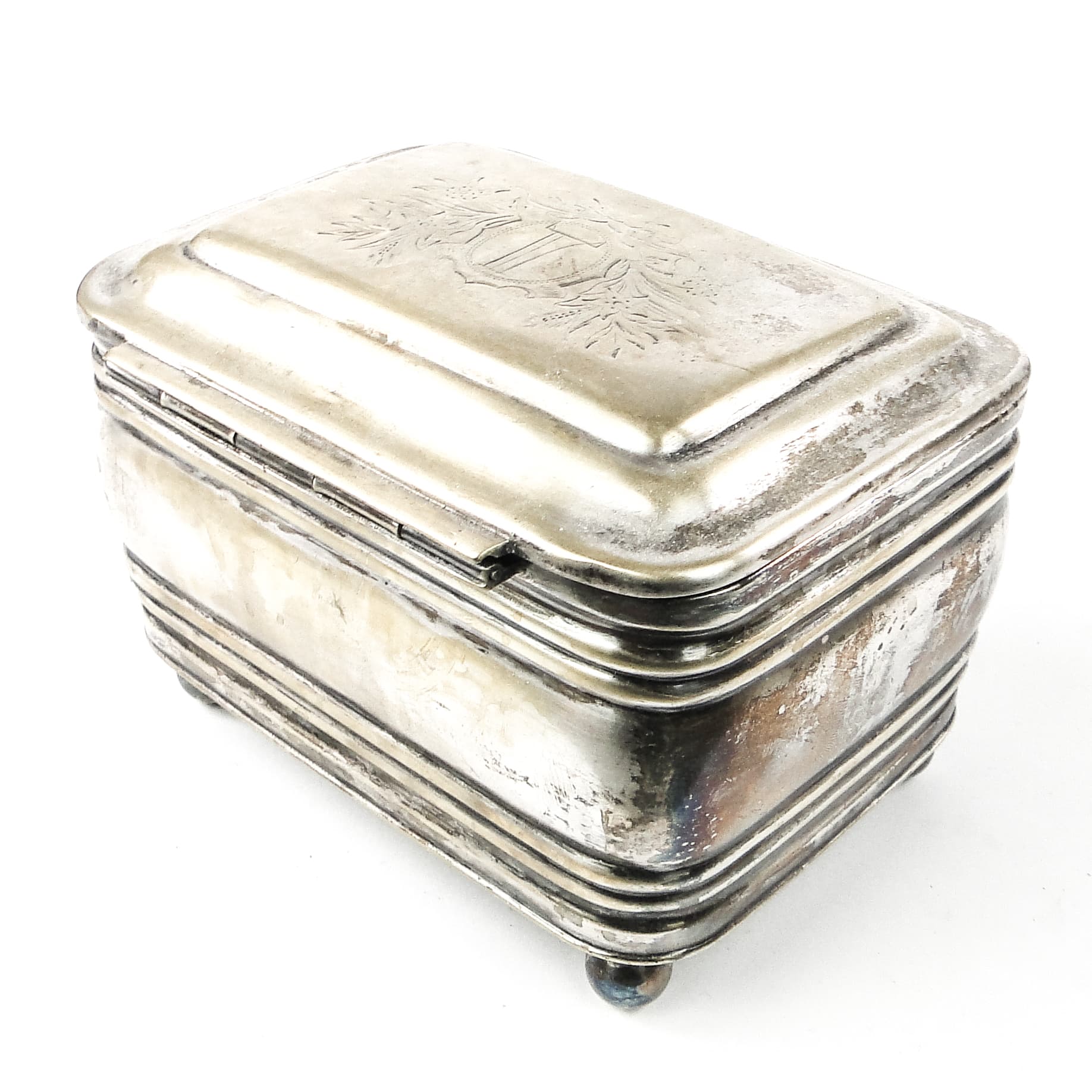 Cukiernica, neoklasycyzm, mosiądz srebrzony, Fraget, Polska, XIX w. - 108975