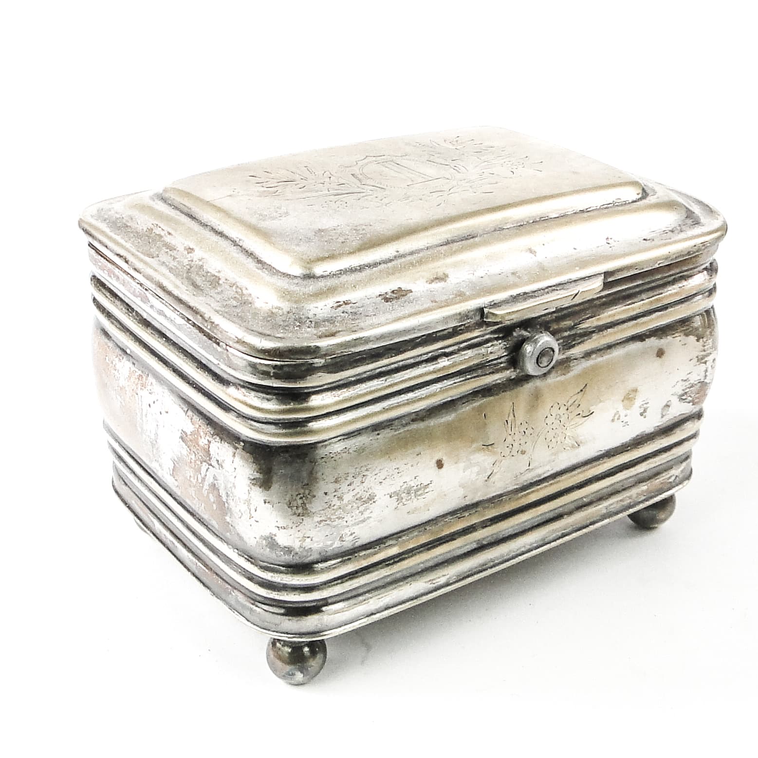 Cukiernica, neoklasycyzm, mosiądz srebrzony, Fraget, Polska, XIX w. - 108973