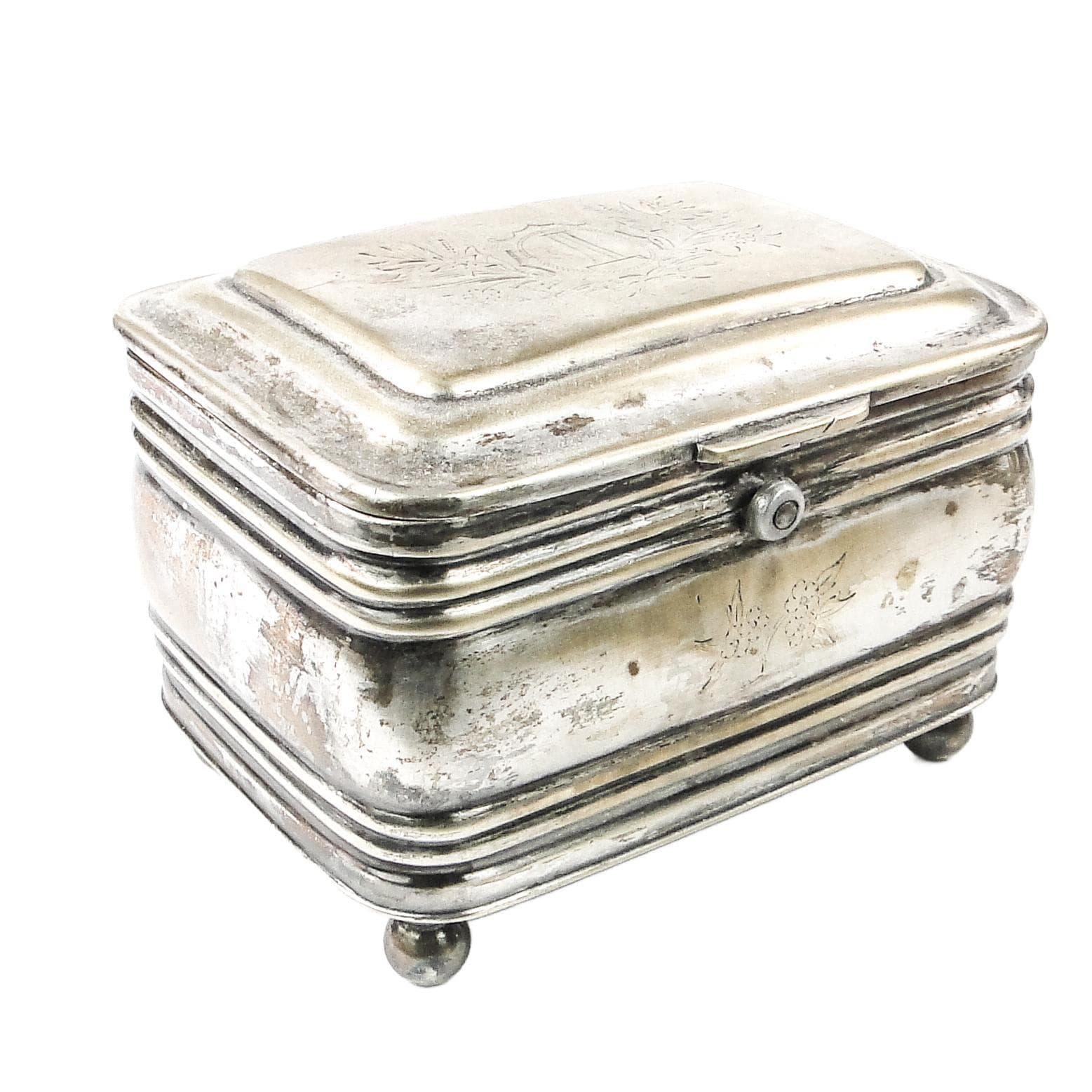 Cukiernica, neoklasycyzm, mosiądz srebrzony, Fraget, Polska, XIX w.