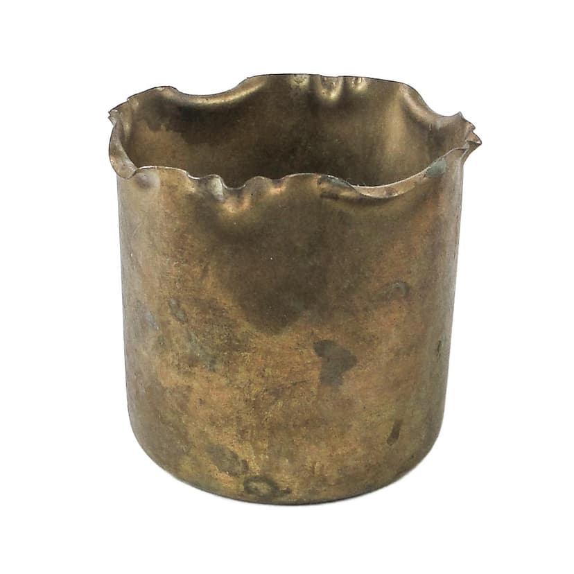 Cigar container, Art Nouveau, brass, Germany, early 20th c.