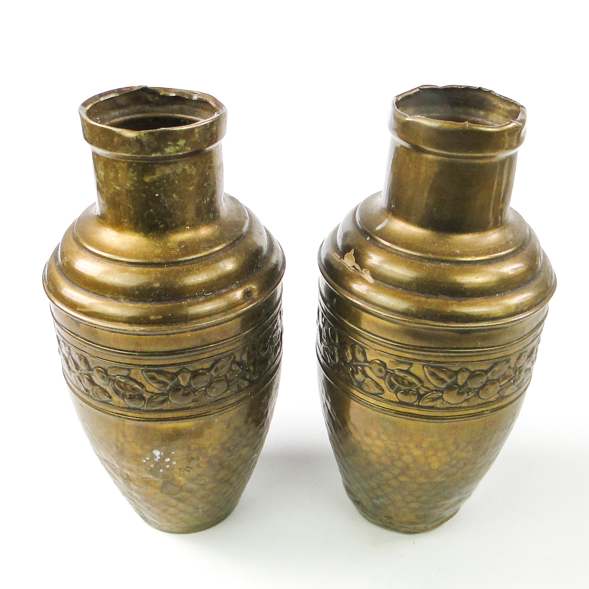 pair of Art Nouveau amphorae, brass, France, early 20th c. - 109013
