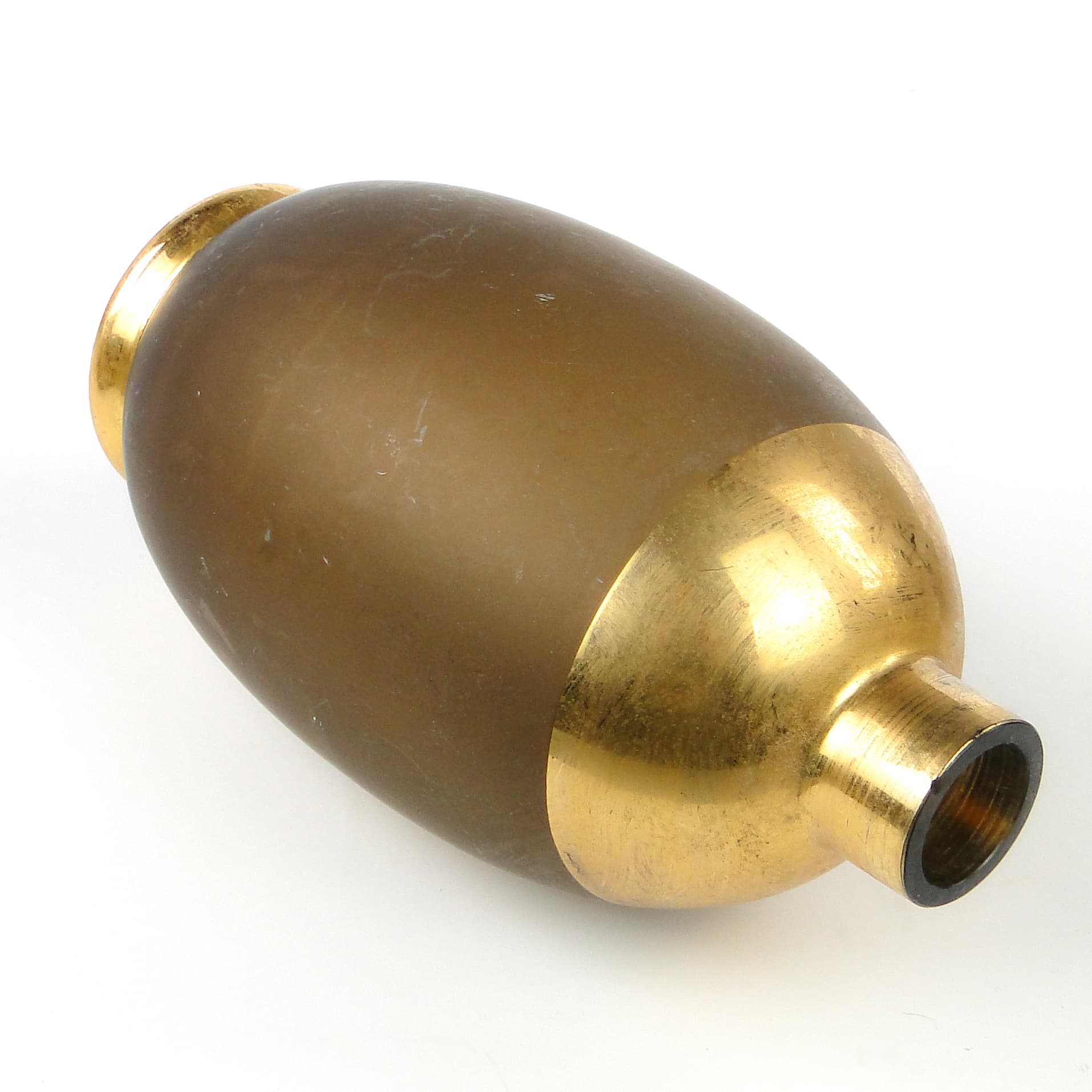 Karafka na wodę, mid-century modern, szkło dymione, Kamenický Šenov, Czechosłowacja, lata 50. - 109032