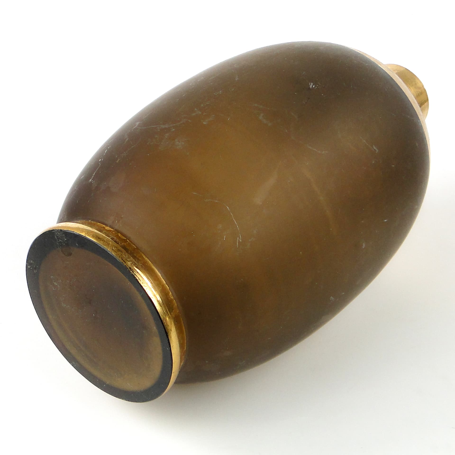 Karafka na wodę, mid-century modern, szkło dymione, Kamenický Šenov, Czechosłowacja, lata 50. - 109033