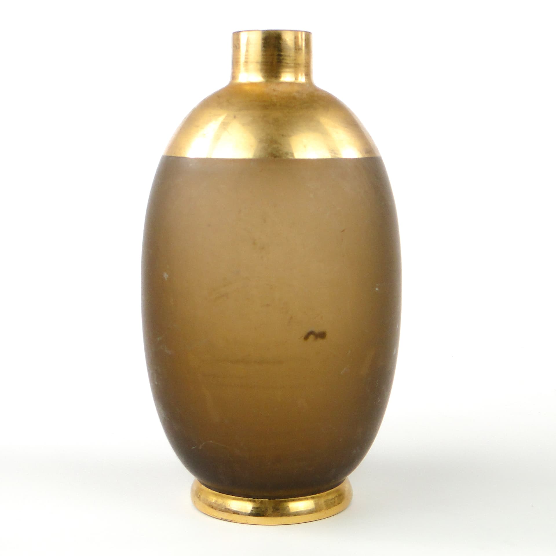 Karafka na wodę, mid-century modern, szkło dymione, Kamenický Šenov, Czechosłowacja, lata 50. - 109028