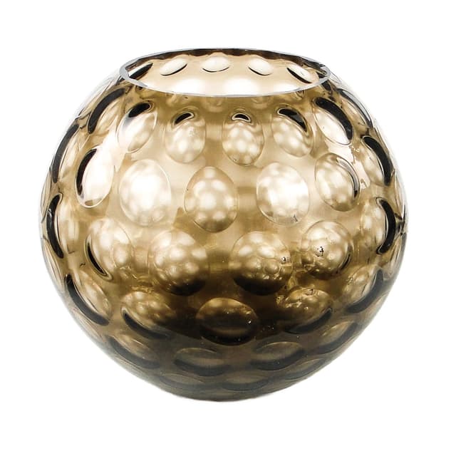 Mid-century modern vase, glass, Czechoslovakia, 1950s. - DIMENSION