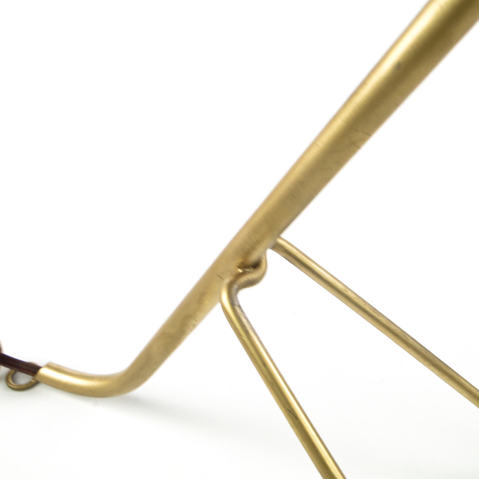 Space Age bedside lamp, brass metal, USSR, 1960s. - 109078