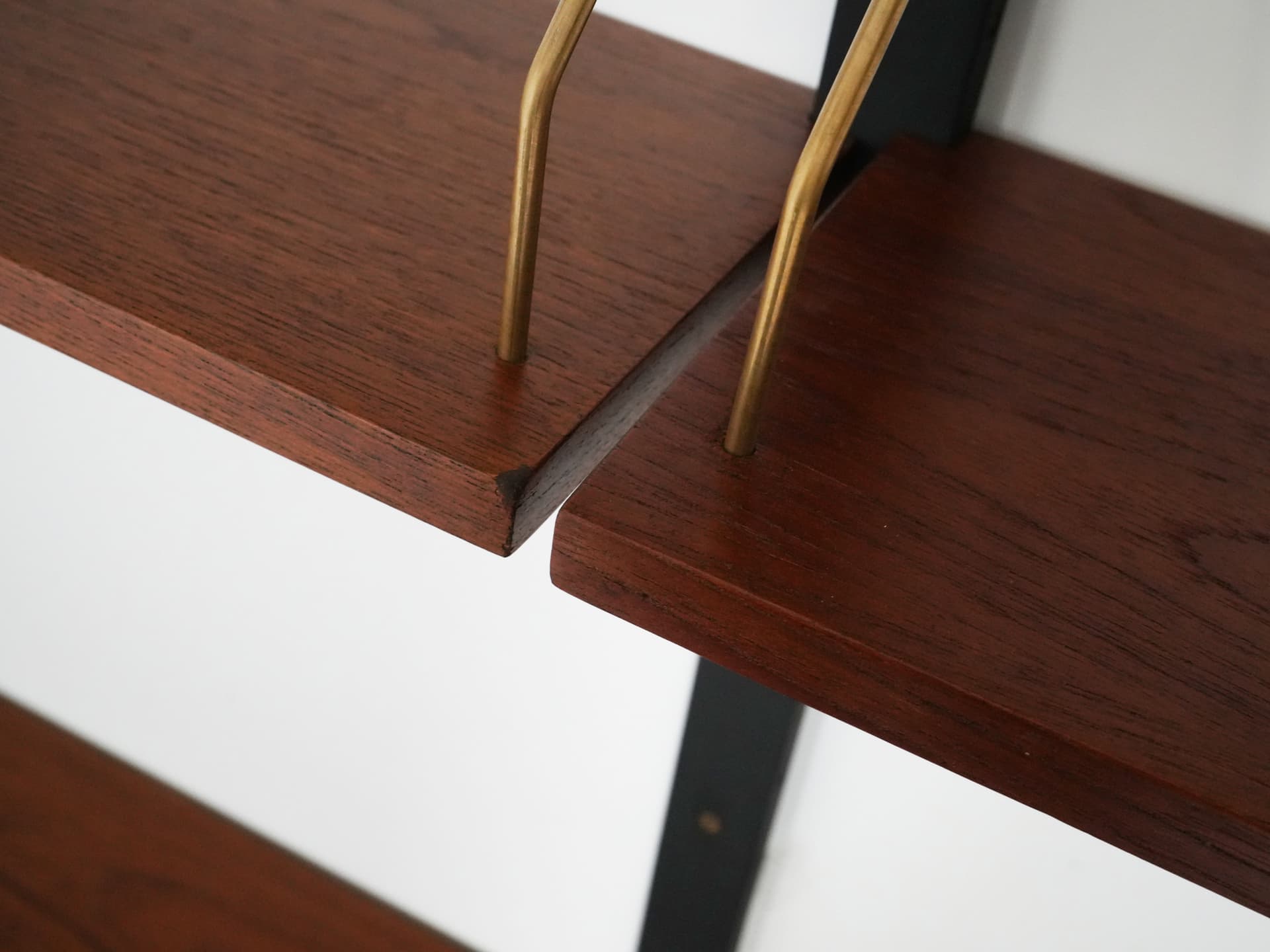 Regał systemowy, brąz jasny, teak, Dania, lata 60. - 109229