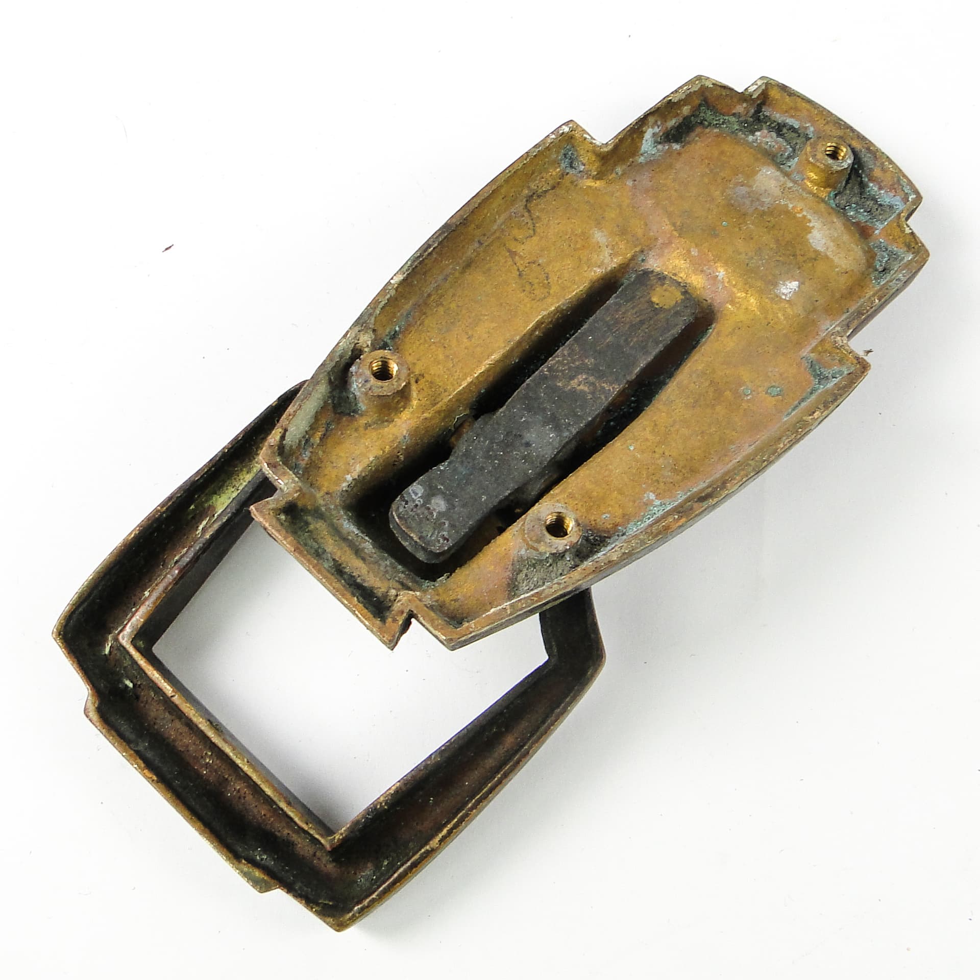 Kołatka do drzwi Art Nouveau, mosiądz, Niemcy, początek XX w. - 109251