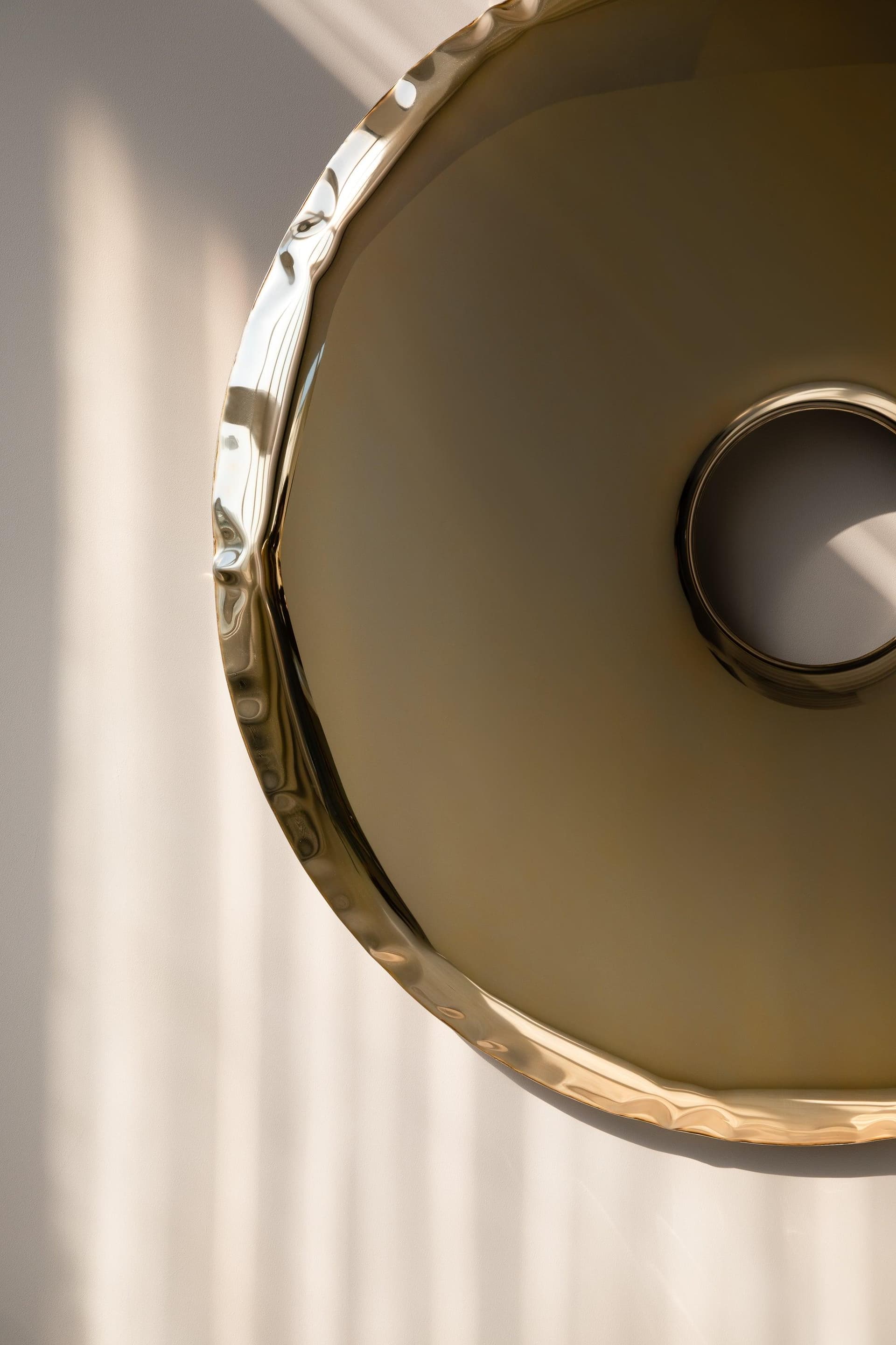 RONDO wall mirror golden 150 cm, Zieta Studio - 119965