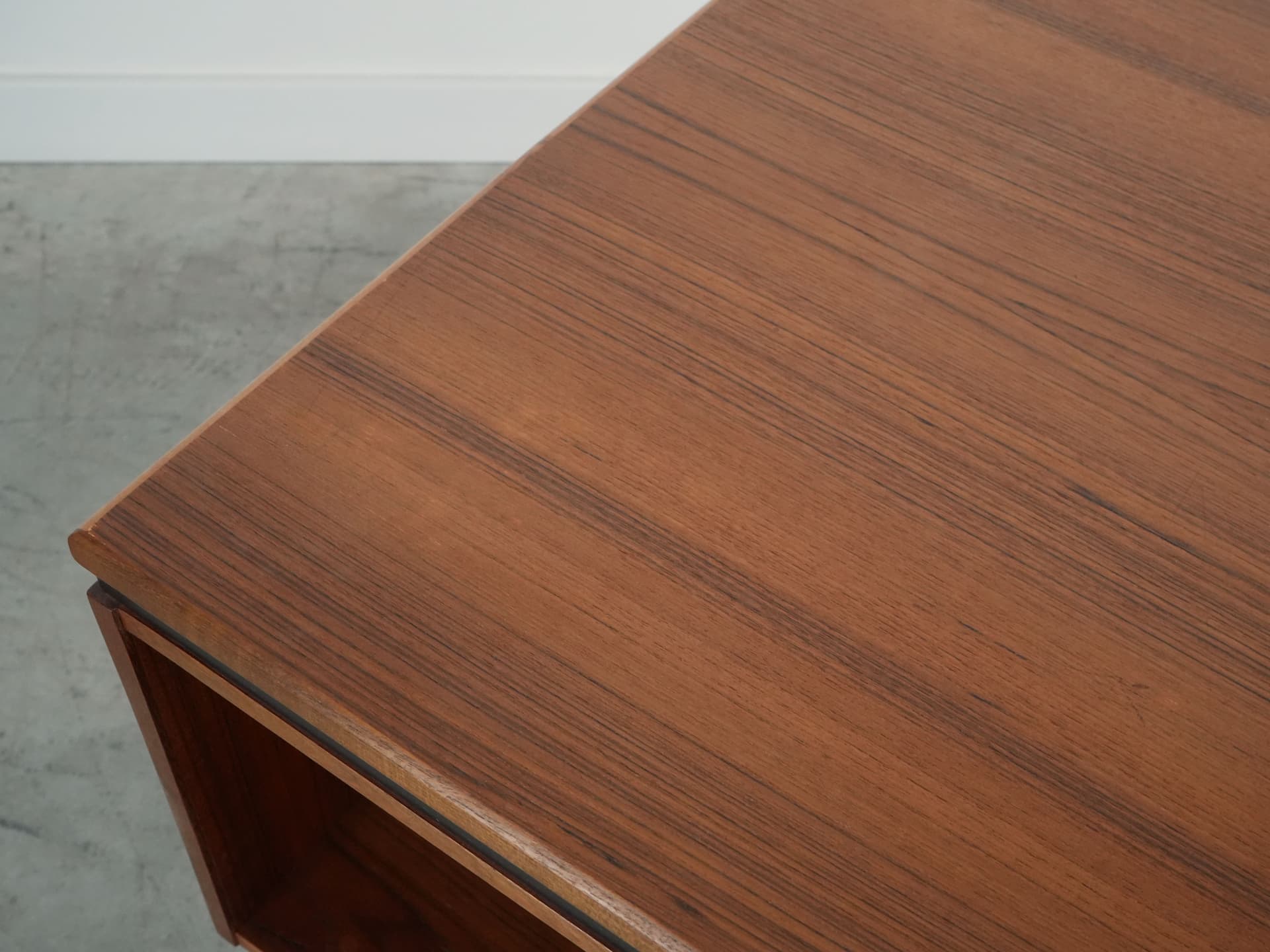 Biurko, teak brązowy, proj. J. Svenstrup, Dania, lata 60. - 109272