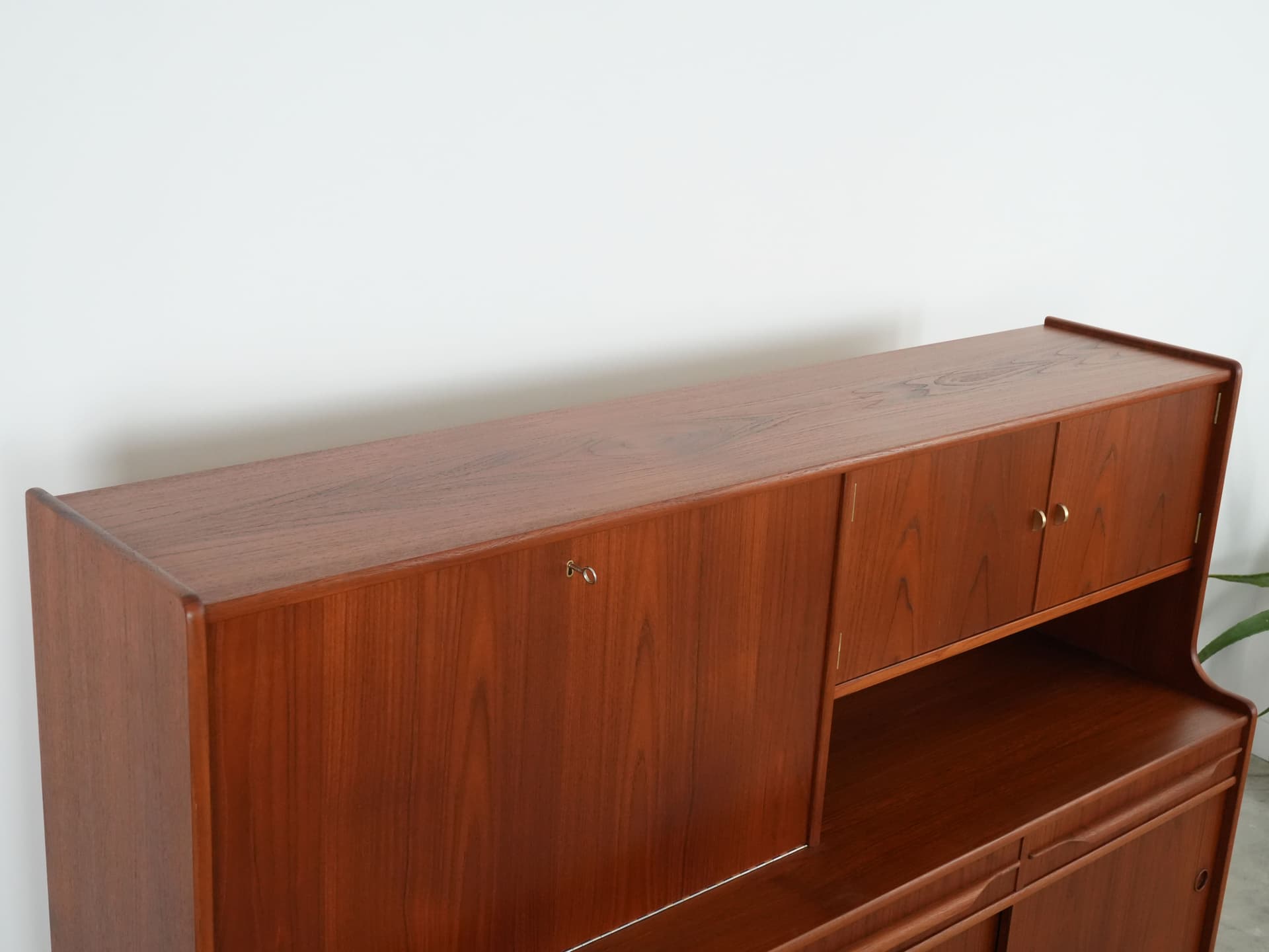 Highboard, brązowy, teak, Dania, lata 60. - 109293