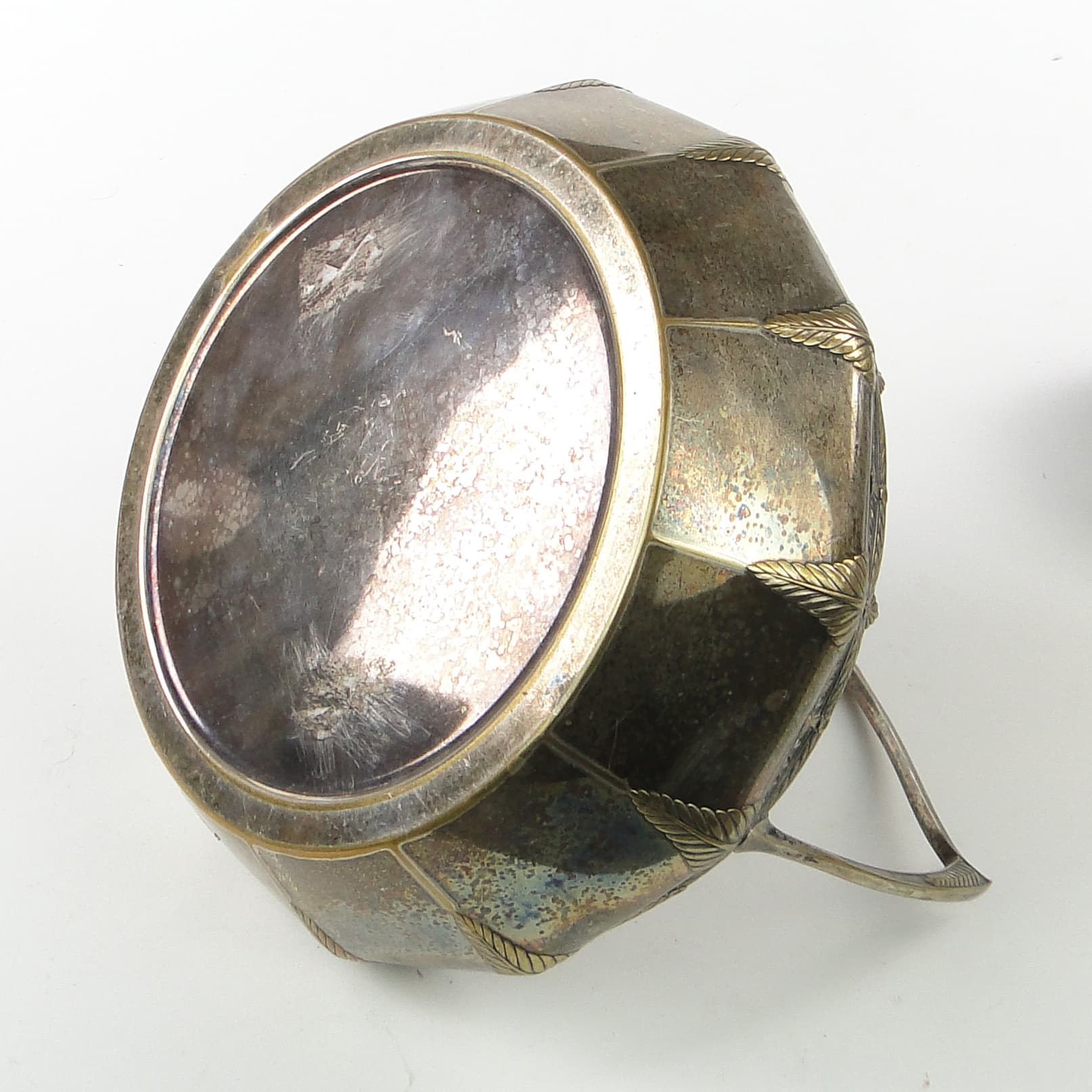 Art Nouveau basket, silver-plated brass, WMF, Germany, early 20th c. - 109304