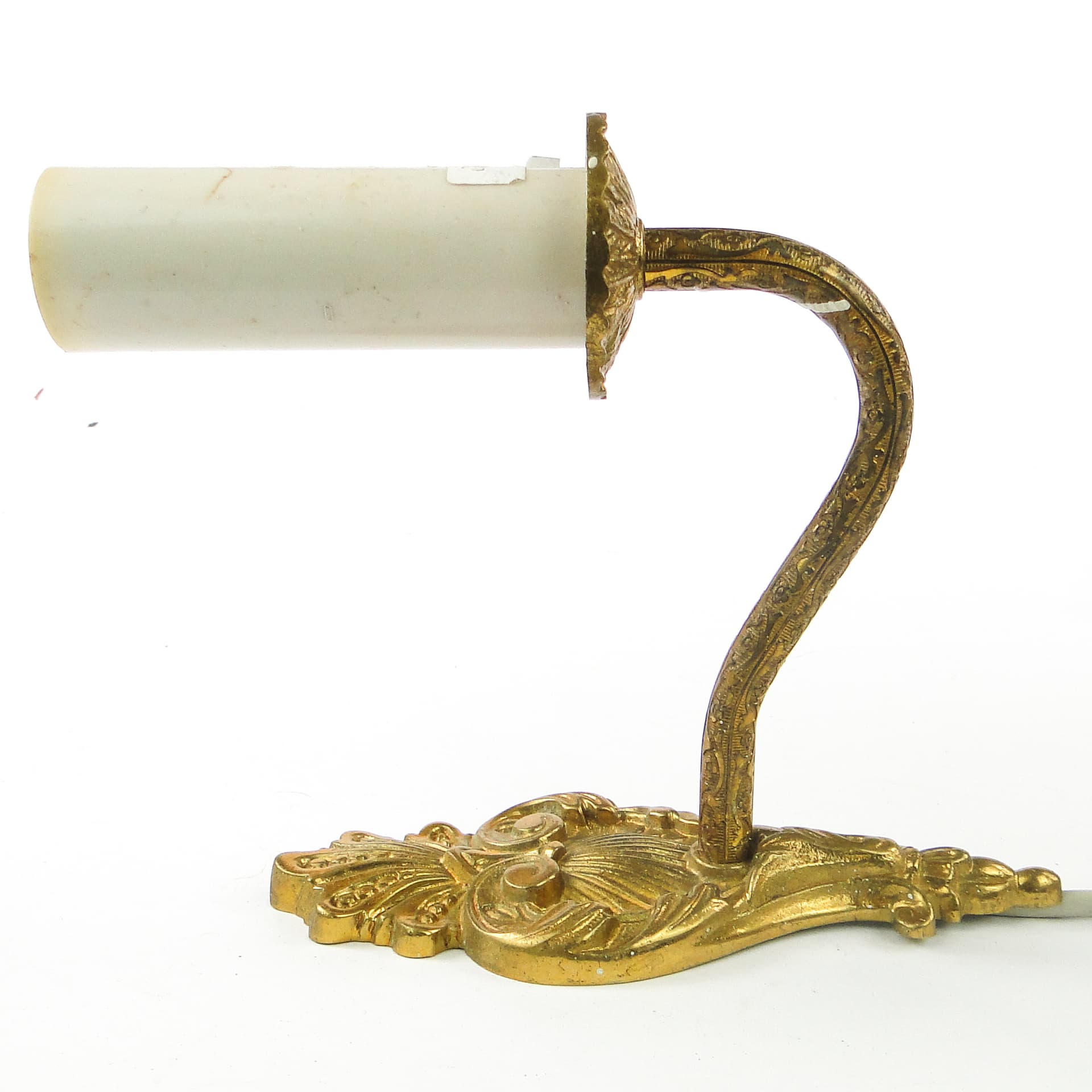 Rococo wall sconce, brass, Sweden, 1950s. - 109327