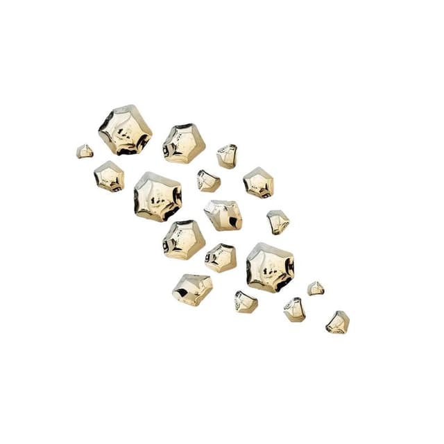 set of decorative hooks KAMYKI steel, golden, 18, Zieta Studio - DIMENSION