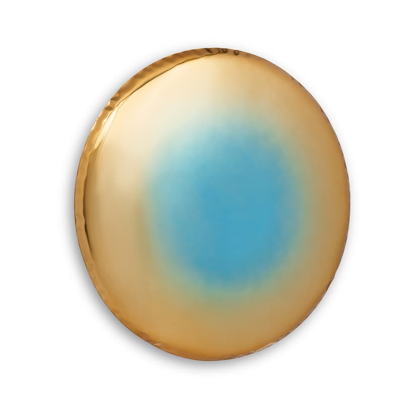 Lustro ścienne OKO Transitions złoto-turkusowe 75 cm, Zieta Studio