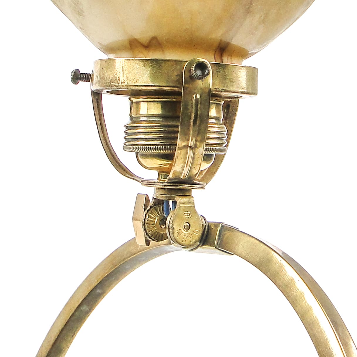 Art Deco table lamp, brass, glass, Germany, 1930s. - 109460