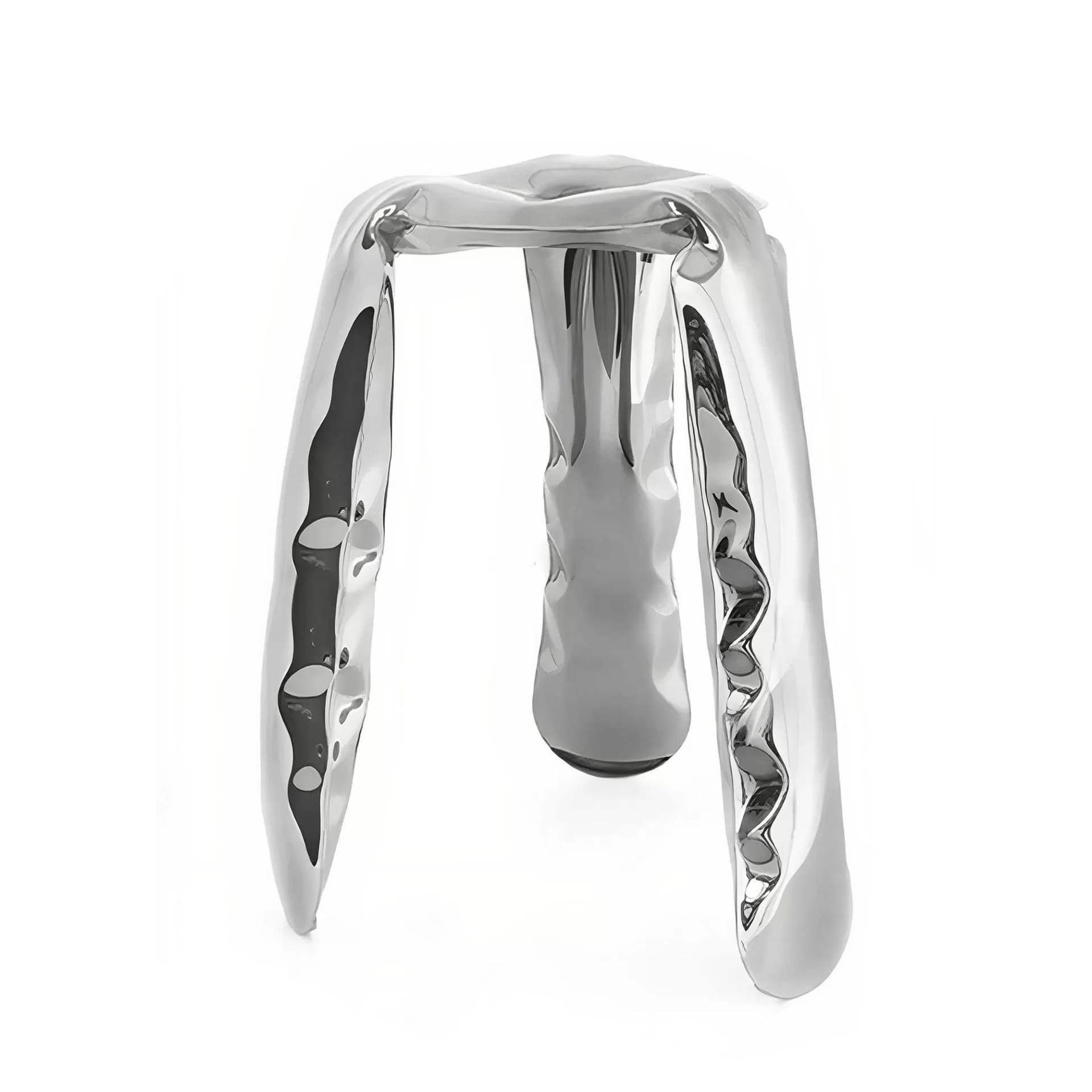 Stołek PLOPP inox, srebrny 65 cm, Zieta Studio