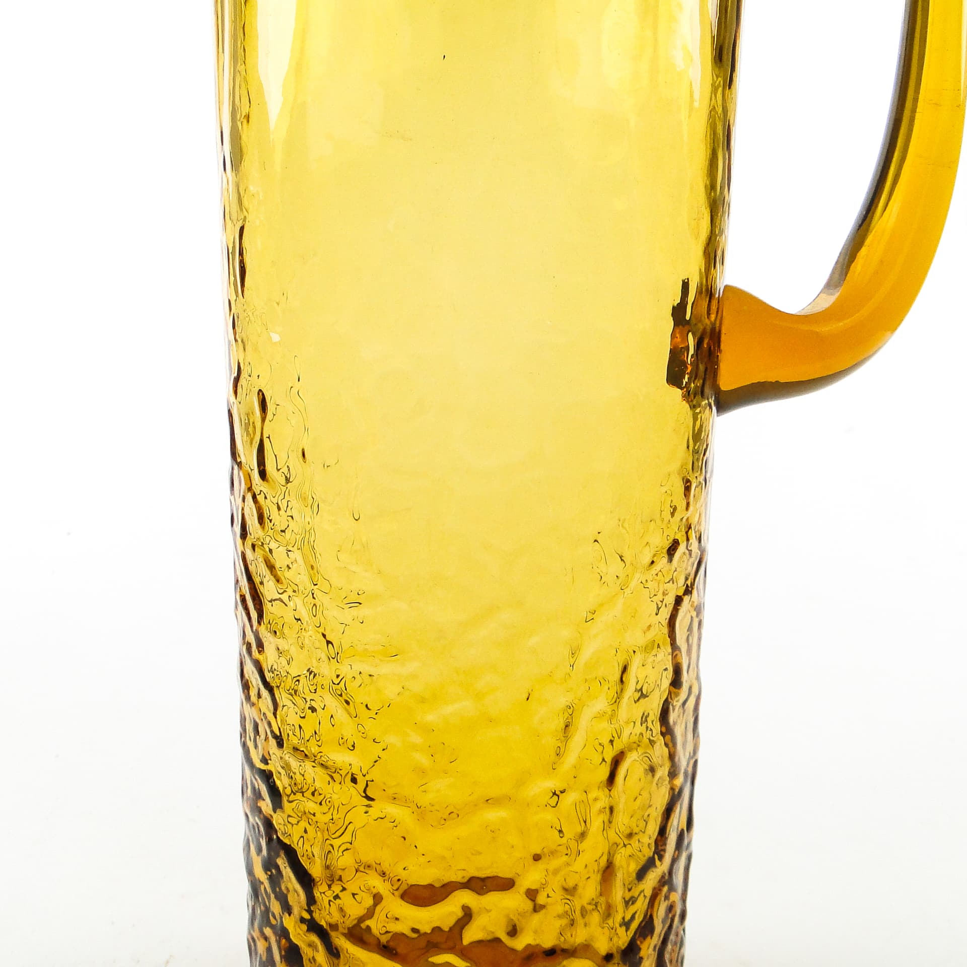Dzbanek Mid-century modern, szkło golden, proj. W. Sarnecki, Polska, lata 70. - 109494