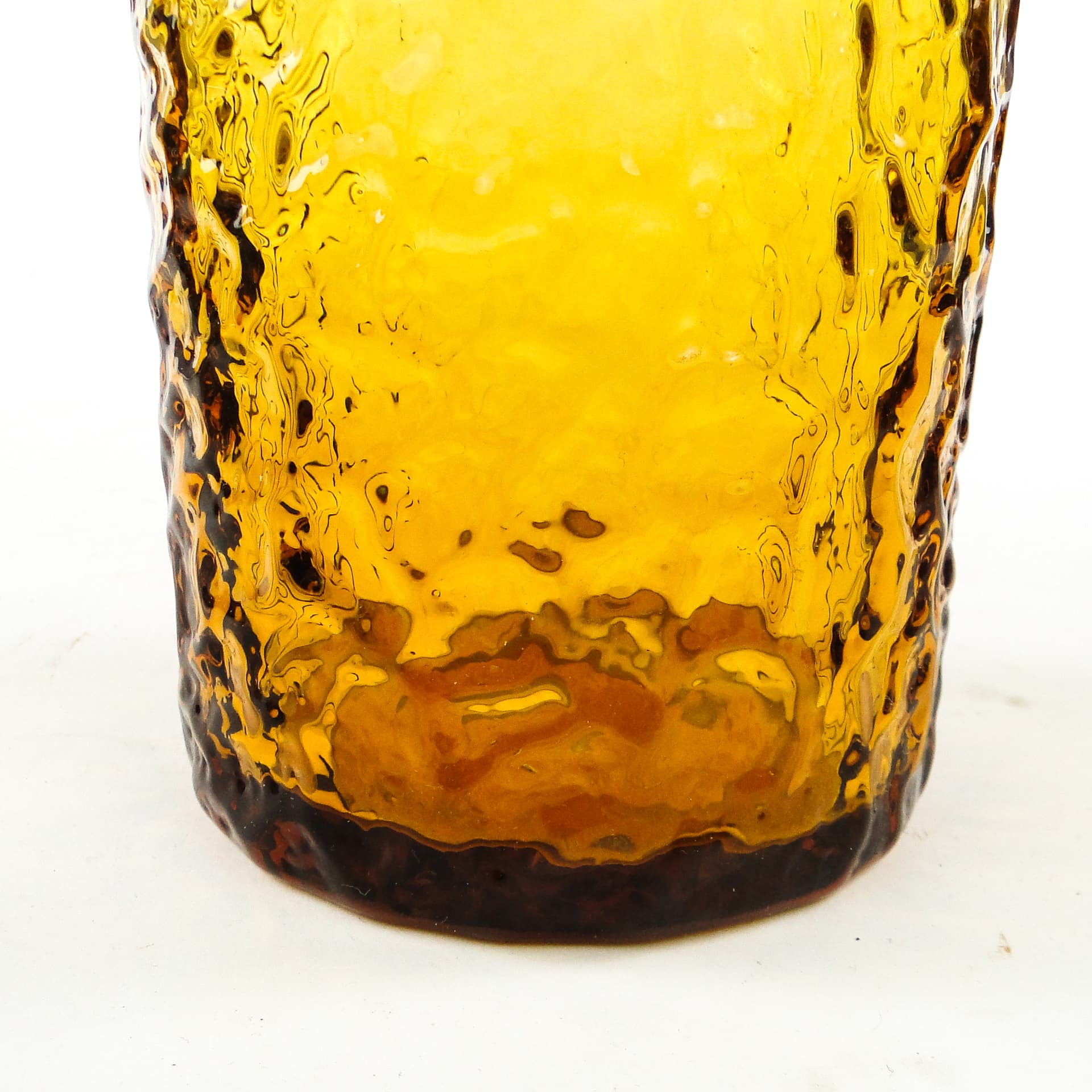 Dzbanek Mid-century modern, szkło golden, proj. W. Sarnecki, Polska, lata 70. - 109493