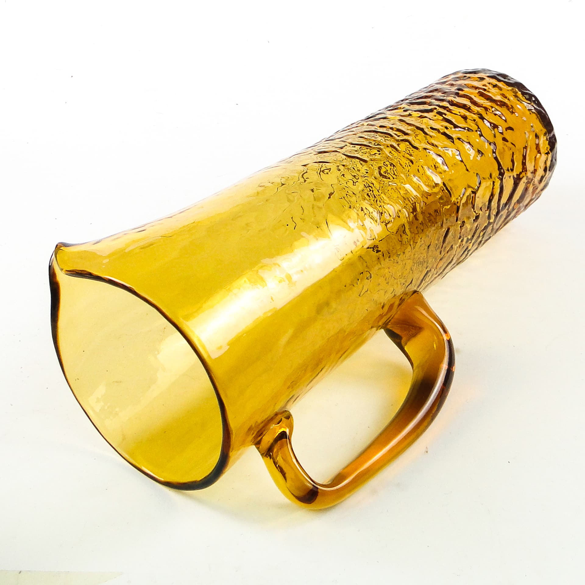 Dzbanek Mid-century modern, szkło golden, proj. W. Sarnecki, Polska, lata 70. - 109496