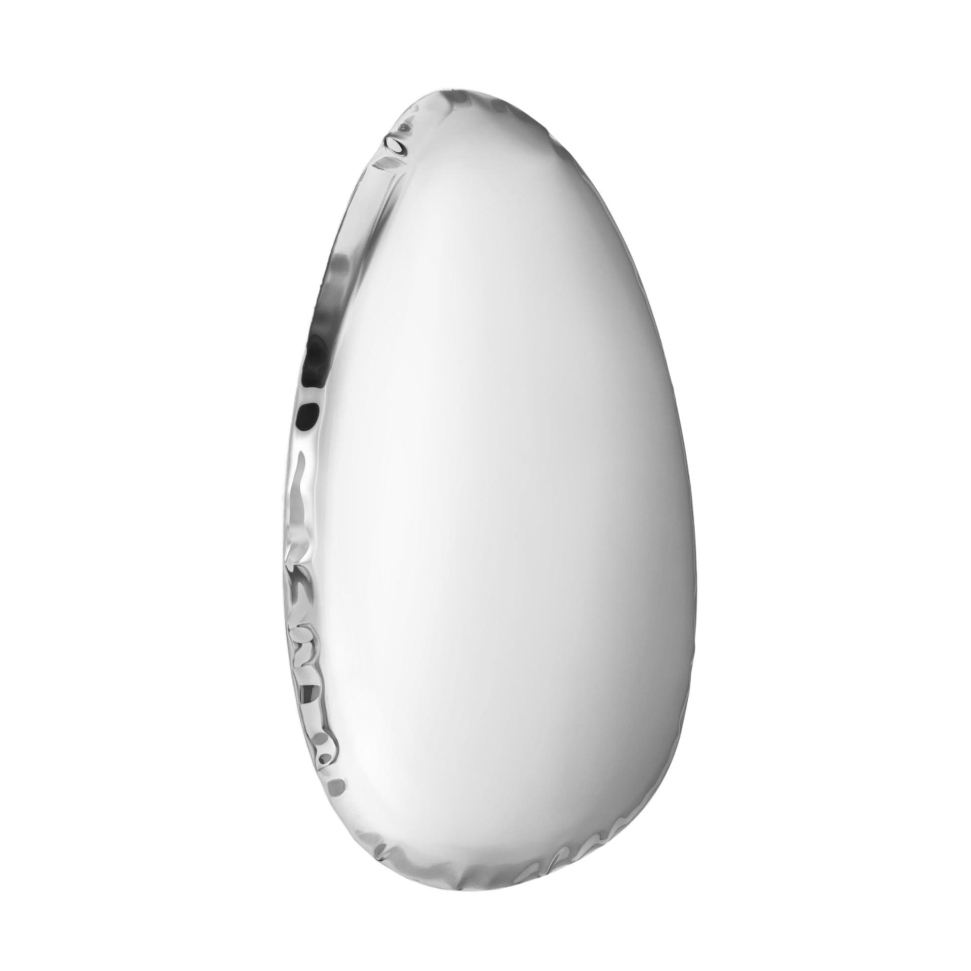 TAFLA O wall mirror, steel, silver, O4.5, Zieta Studio