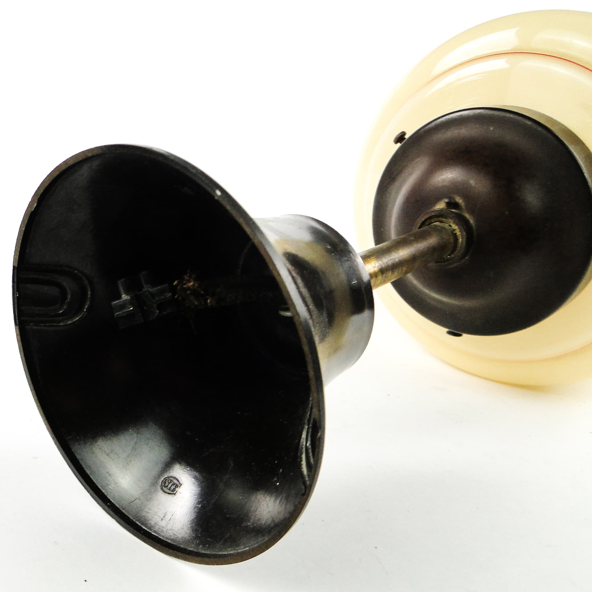 Art Deco ceiling lamp, double-layered glass, Germany, 1930s. - 109672