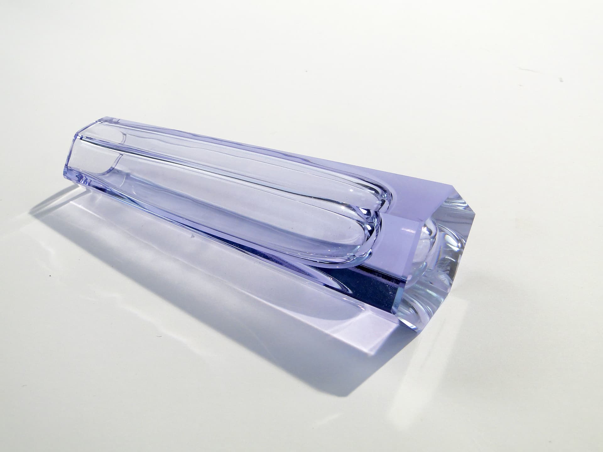 Wazon, violet, kryształ, Niemcy, lata 50. - 7831