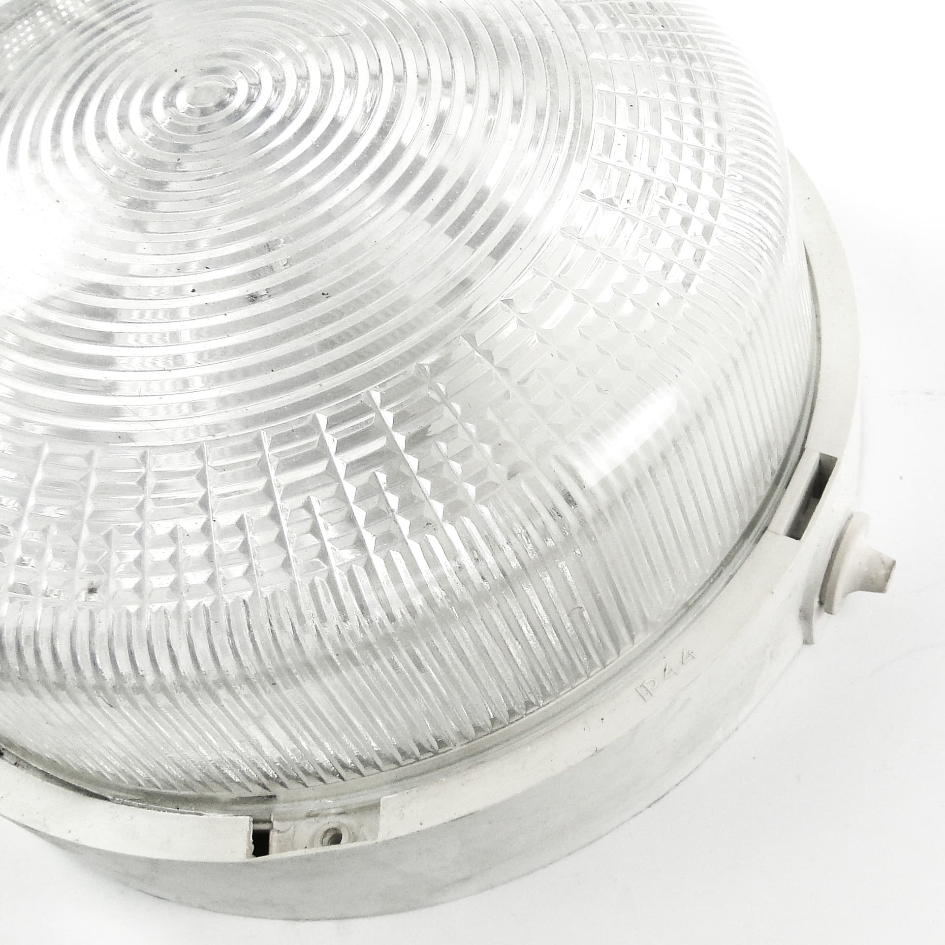 Industrial ceiling lamp, plastic metal, Poland, 1970s. - 109721