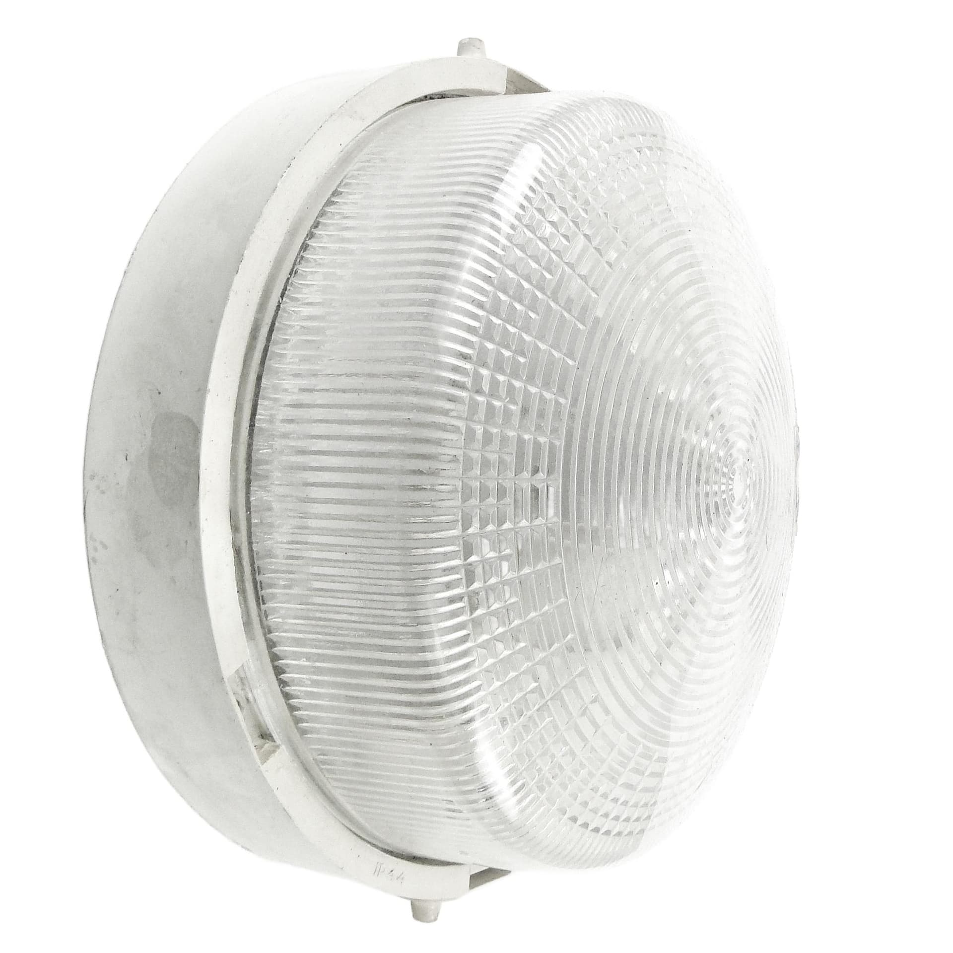 Industrial ceiling lamp, plastic metal, Poland, 1970s.