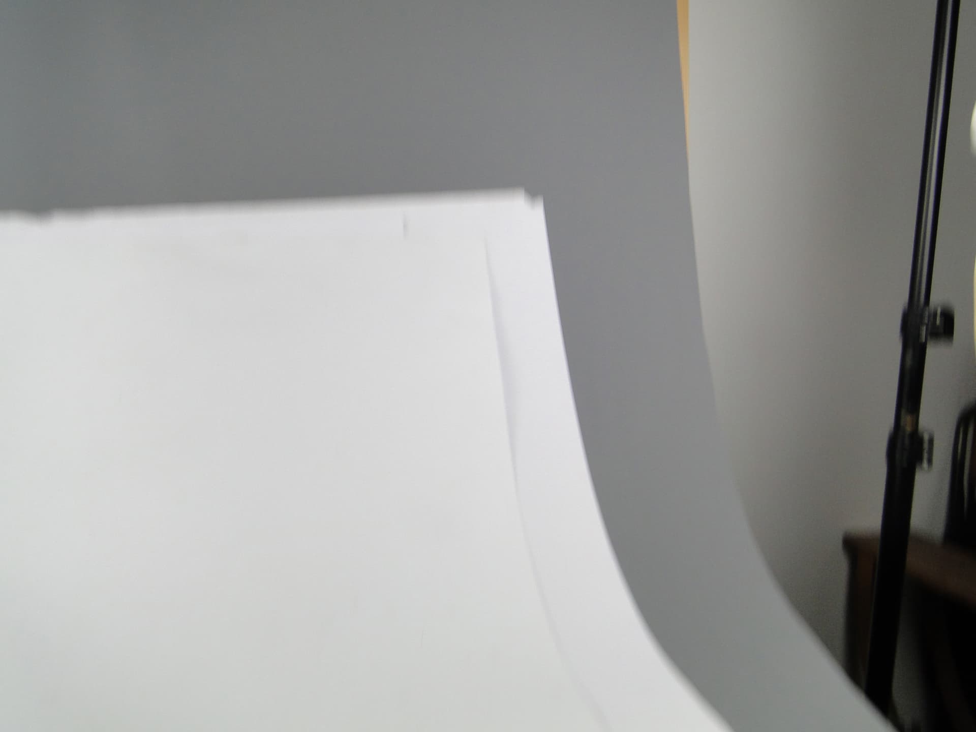 Industrial ceiling light, white metal plastic, Poland, 1970s. - 109738