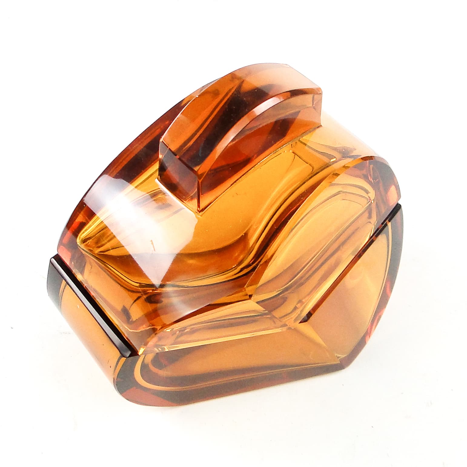 Bomboniera Art Deco, kryształ, Moser, Bohemia, Czechosłowacja, lata 30. - 109823