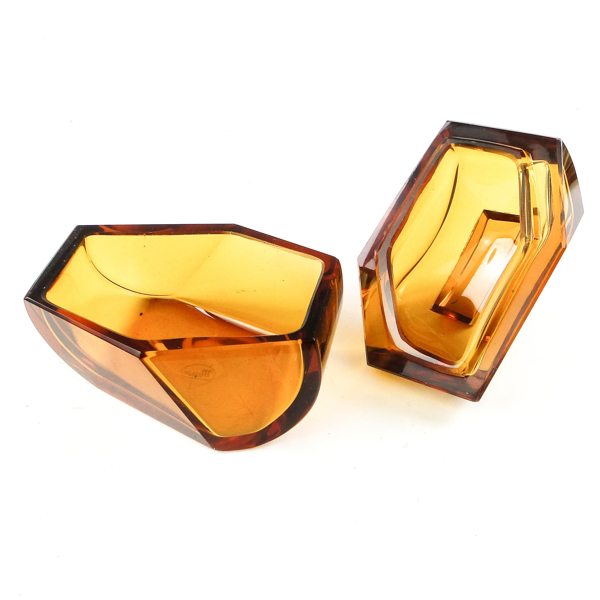 Bomboniera Art Deco, kryształ, Moser, Bohemia, Czechosłowacja, lata 30. - 109821