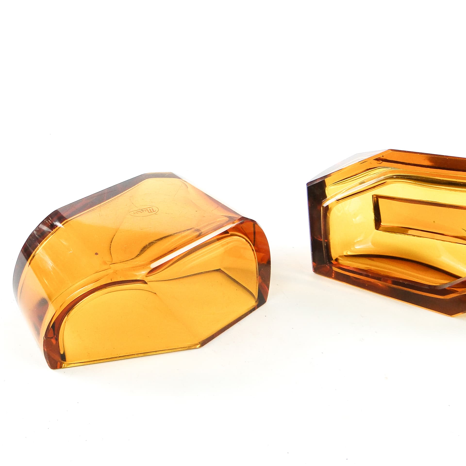 Bomboniera Art Deco, kryształ, Moser, Bohemia, Czechosłowacja, lata 30. - 109824