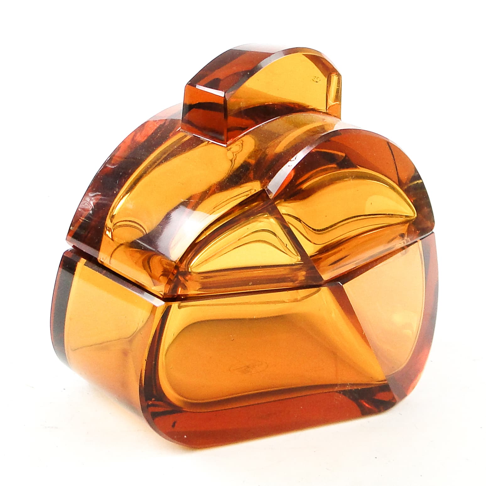 Bomboniera Art Deco, kryształ, Moser, Bohemia, Czechosłowacja, lata 30. - 109816