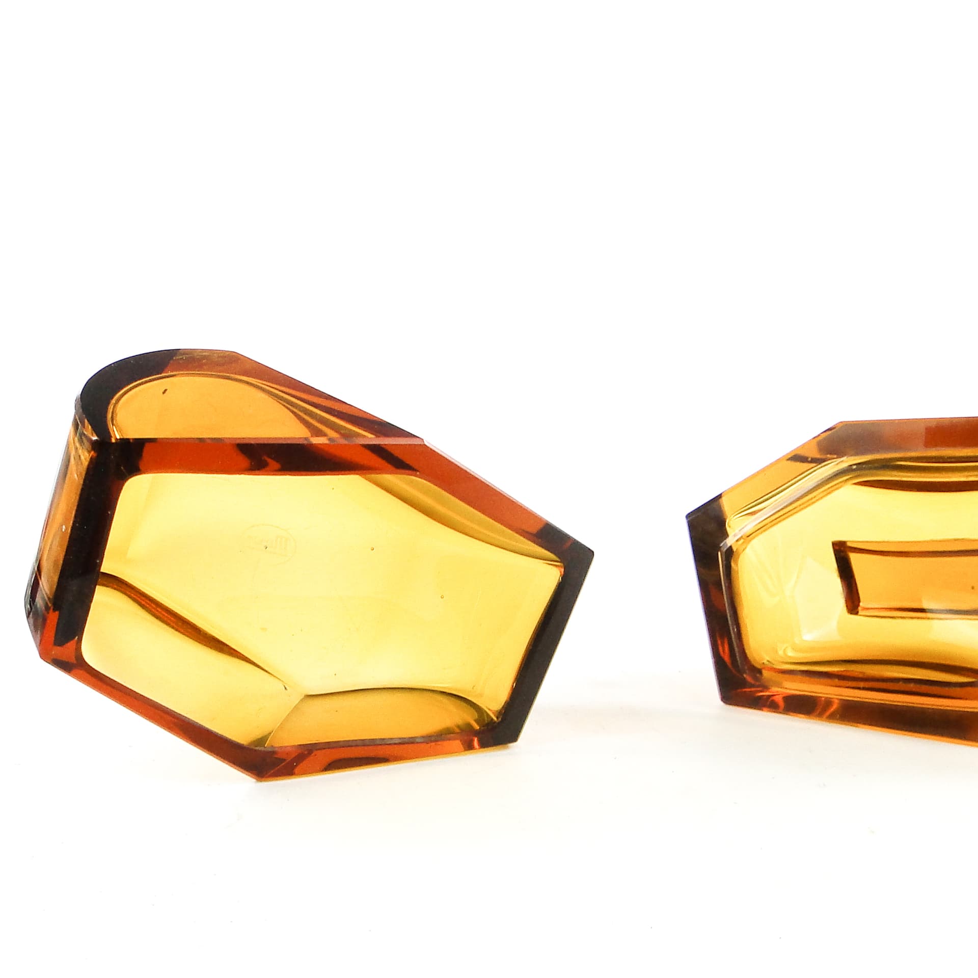 Bomboniera Art Deco, kryształ, Moser, Bohemia, Czechosłowacja, lata 30. - 109820