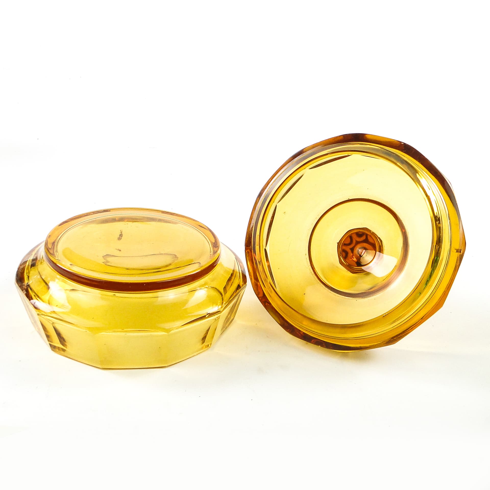 Art Deco bonbonniere, crystal, Moser, Czechoslovakia, 1930s. - 109884