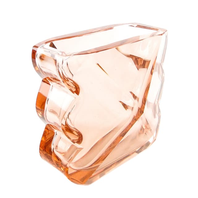 Wazon Art Deco, kryształ, Moser, Czechosłowacja, lata 30. - WYMIARY