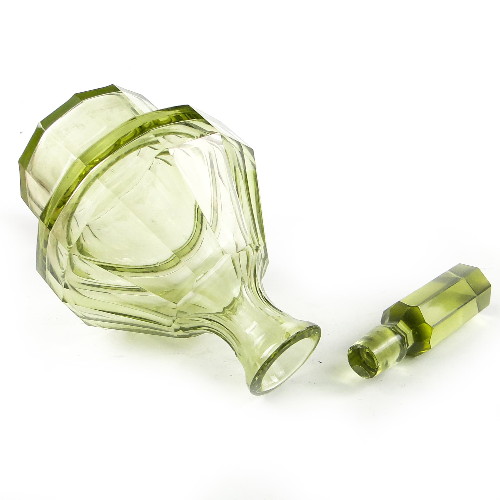 Karafka, Art Deco, kryształ, Moser, Czechosłowacja, lata 50. - 110057