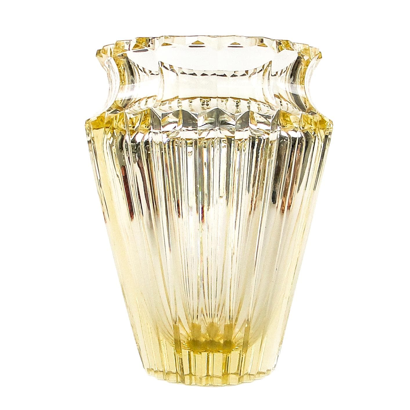 Wazon, Art Deco, kryształ, Moser, Czechosłowacja, lata 30.