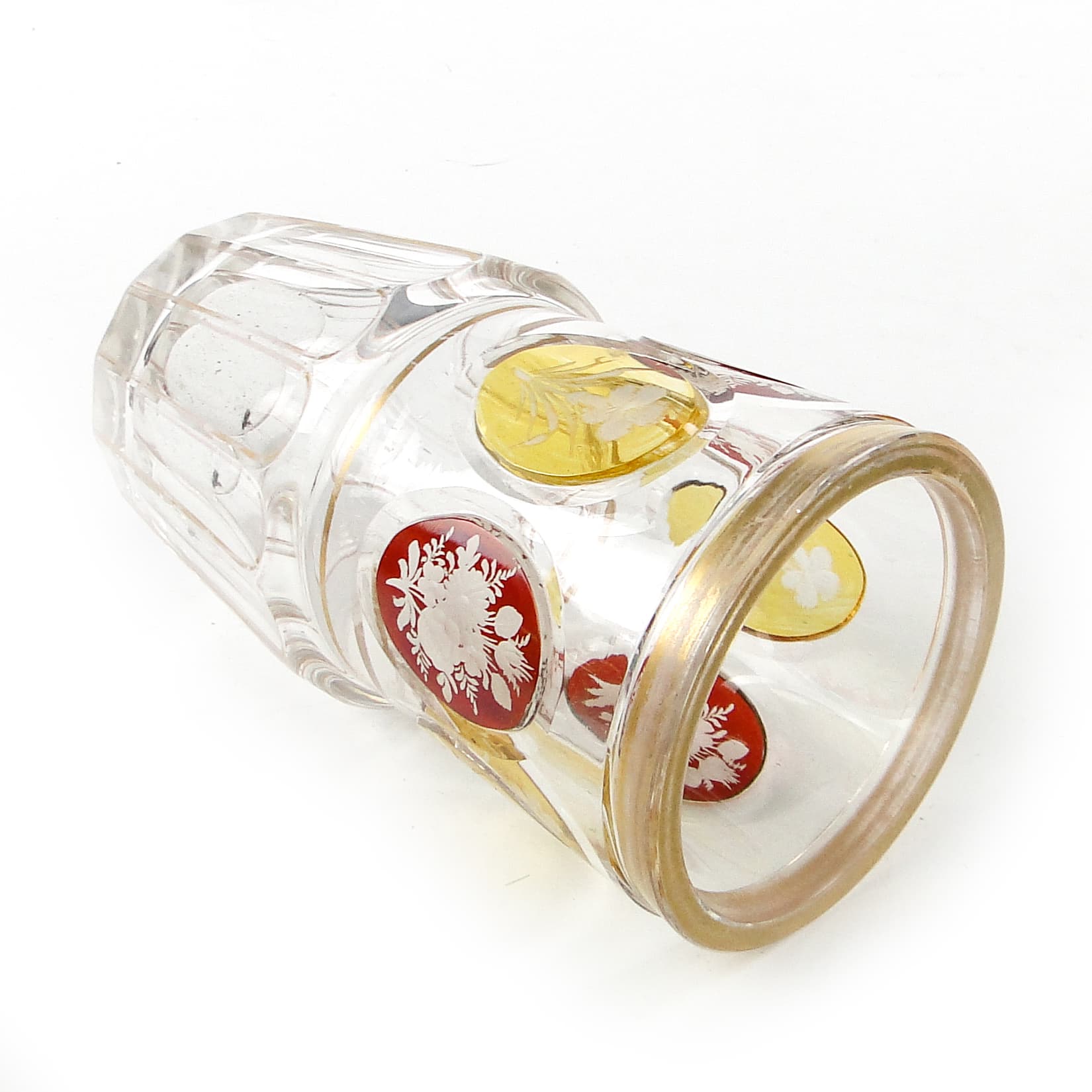 Beaker, Biedermeier, crystal, Bohemia, Czech Republic, 19th c. - 110112